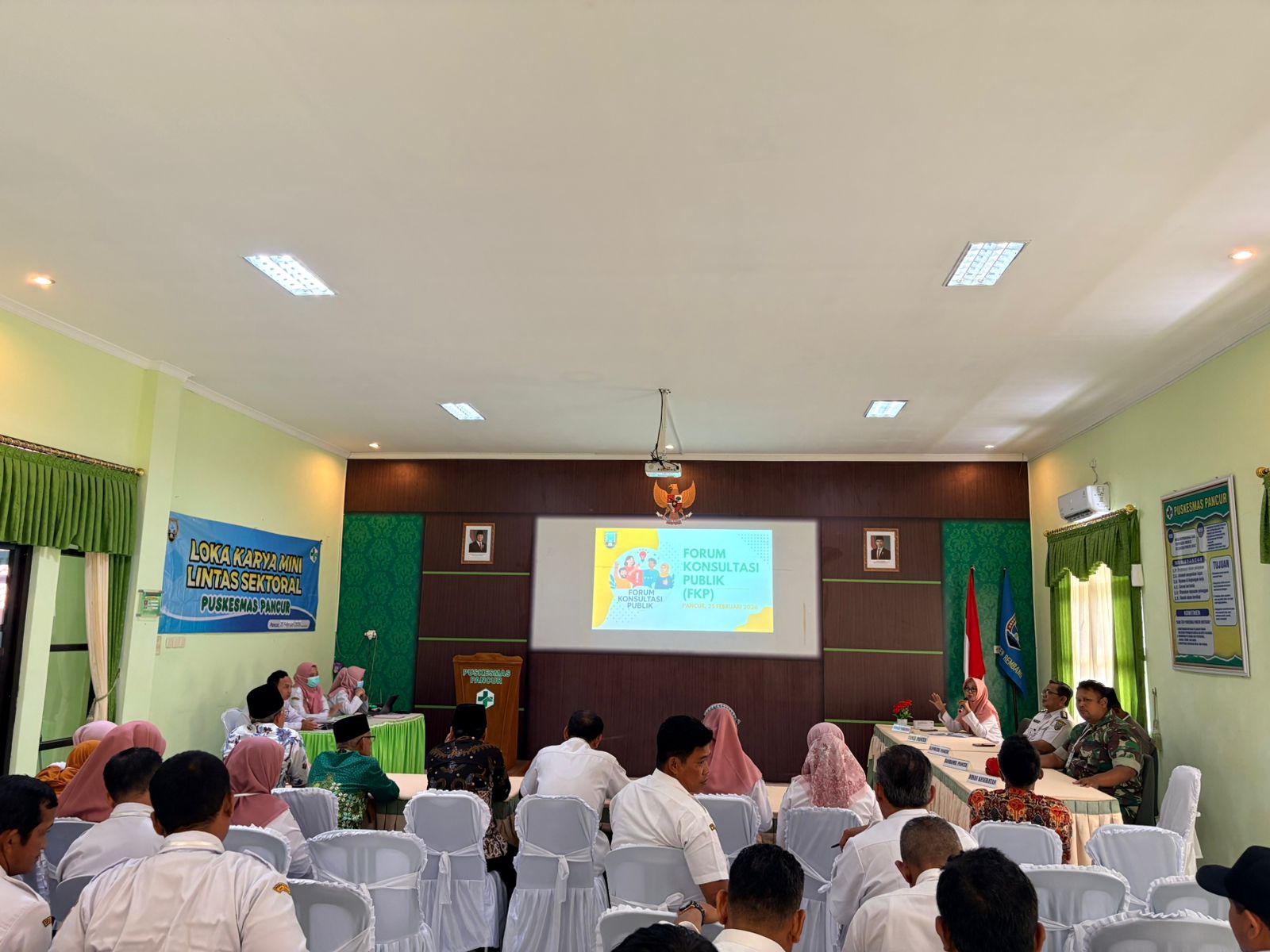 Lokakarya Mini Lintas Sektoral (Lokmin Linsek) Puskesmas Pancur Awal tahun 2026.