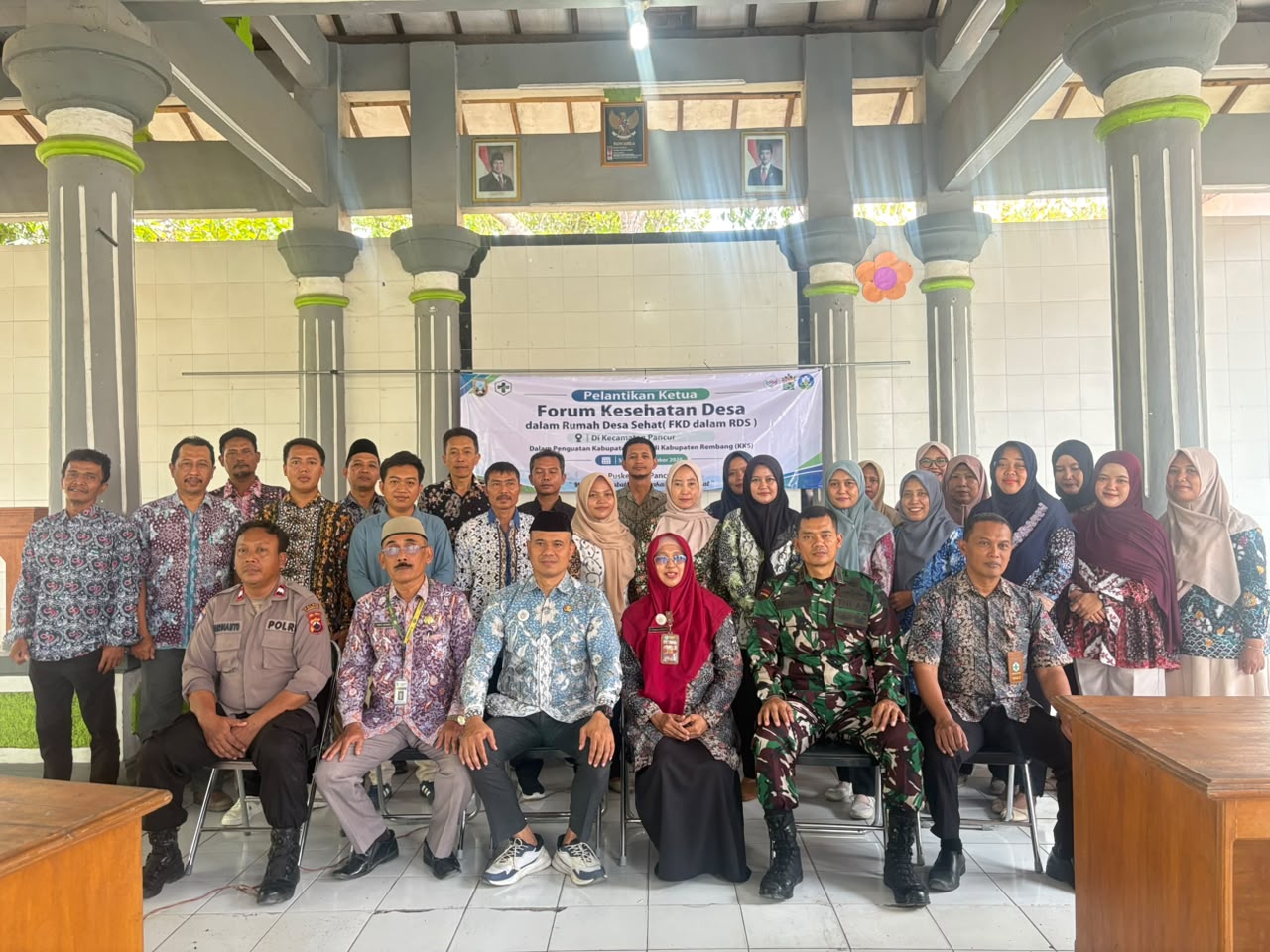 PELANTIKAN KETUA (FKD) FORUM KESEHATAN DESA DALAM RUMAH DESA SEHAT (RDS) KECAMATAN PANCUR