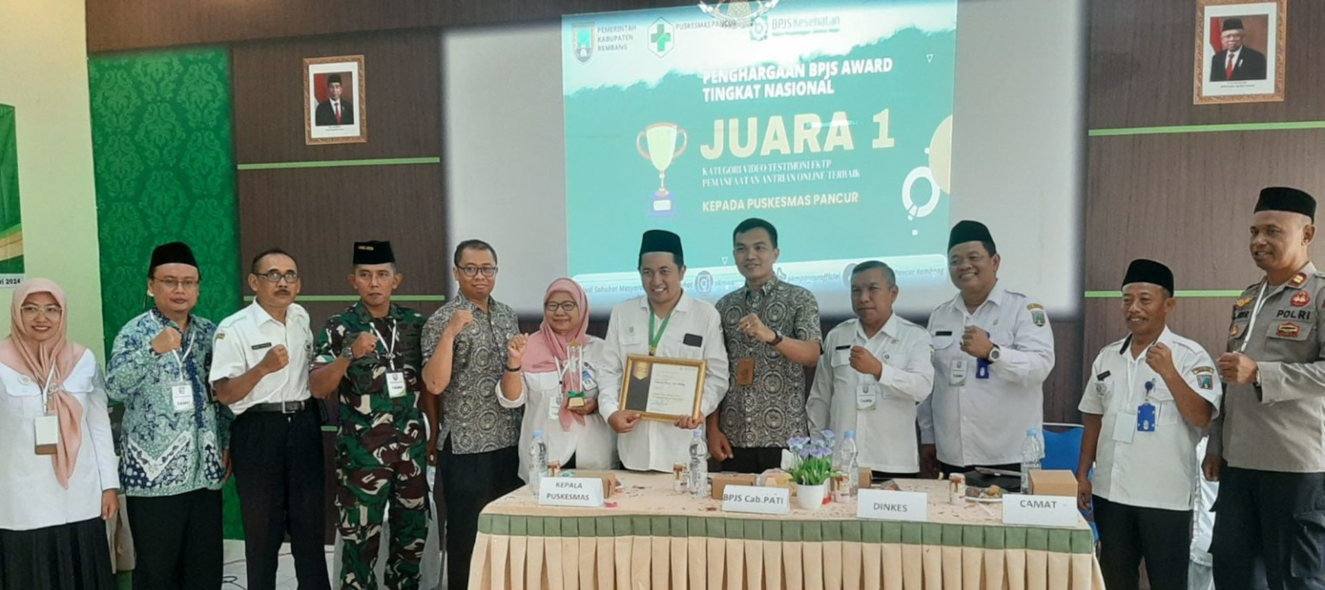 Puskesmas Pancur Juara BPJS Kesehatan Award